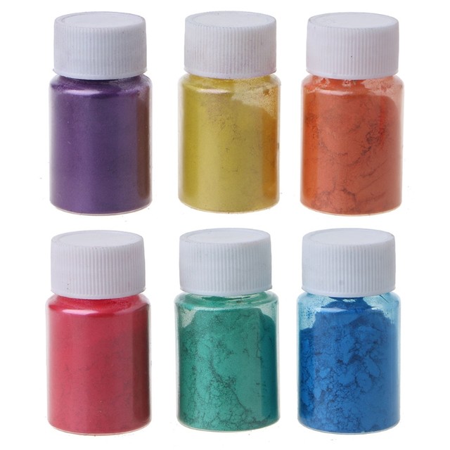 6pcs Eye Candy Mica Powder Pigment“6 Colors” Multipurpose DIY Arts